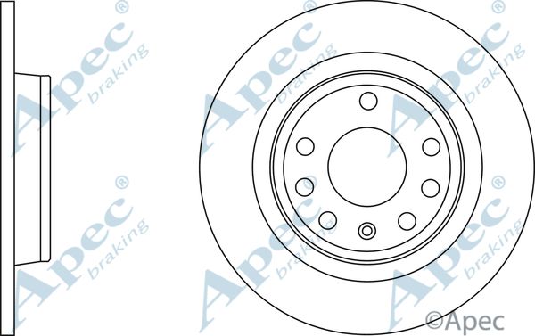 APEC BRAKING Тормозной диск DSK2717